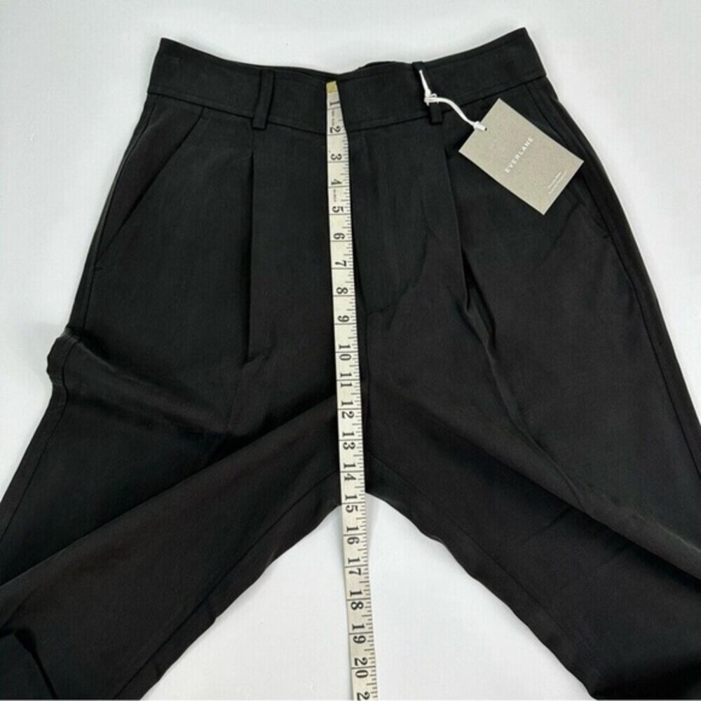 Everlane Way-High Taper Pant Black High Rise‎ Pleated Trousers Size 4 NEW - Picture 8 of 10